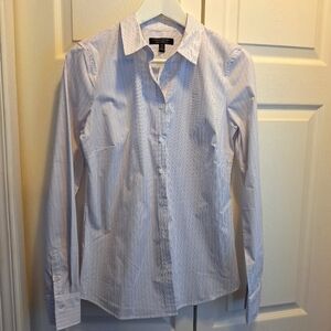 NWT Banana Republic Striped Shirt, 4 Tall